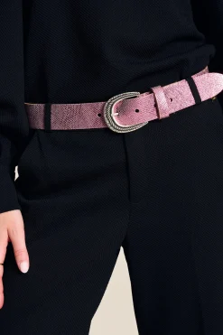 Riemen>POM Amsterdam BELT Snake Vibrant Pink