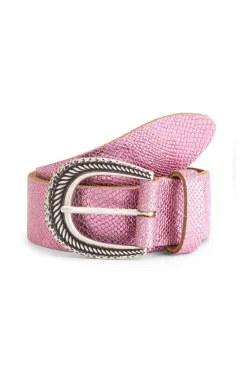 Riemen>POM Amsterdam BELT Snake Vibrant Pink