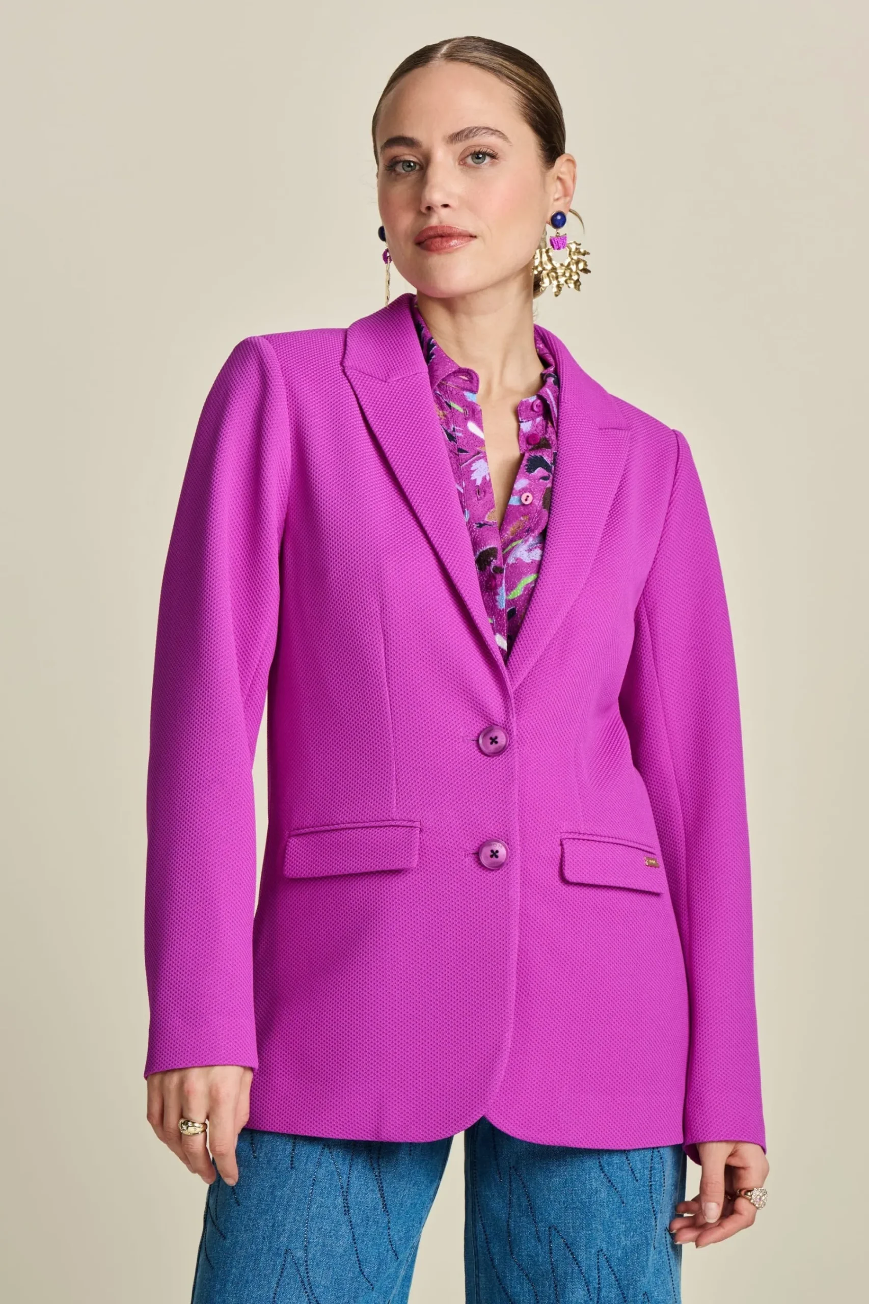 Co-Ords|Suits>POM Amsterdam BLAZER Cactus Pink