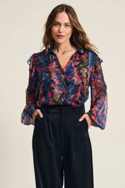 Blouses>POM Amsterdam BLOUSE Animal Paradise