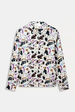 Blouses>POM Amsterdam BLOUSE Mila Featherfest Ecru