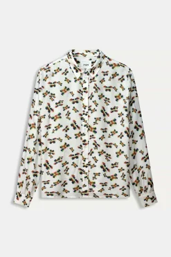 Blouses>POM Amsterdam BLOUSE Milly Butterfly Ecru