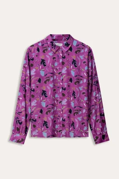 Blouses>POM Amsterdam BLOUSE Milly Featherfest Cactus Pink
