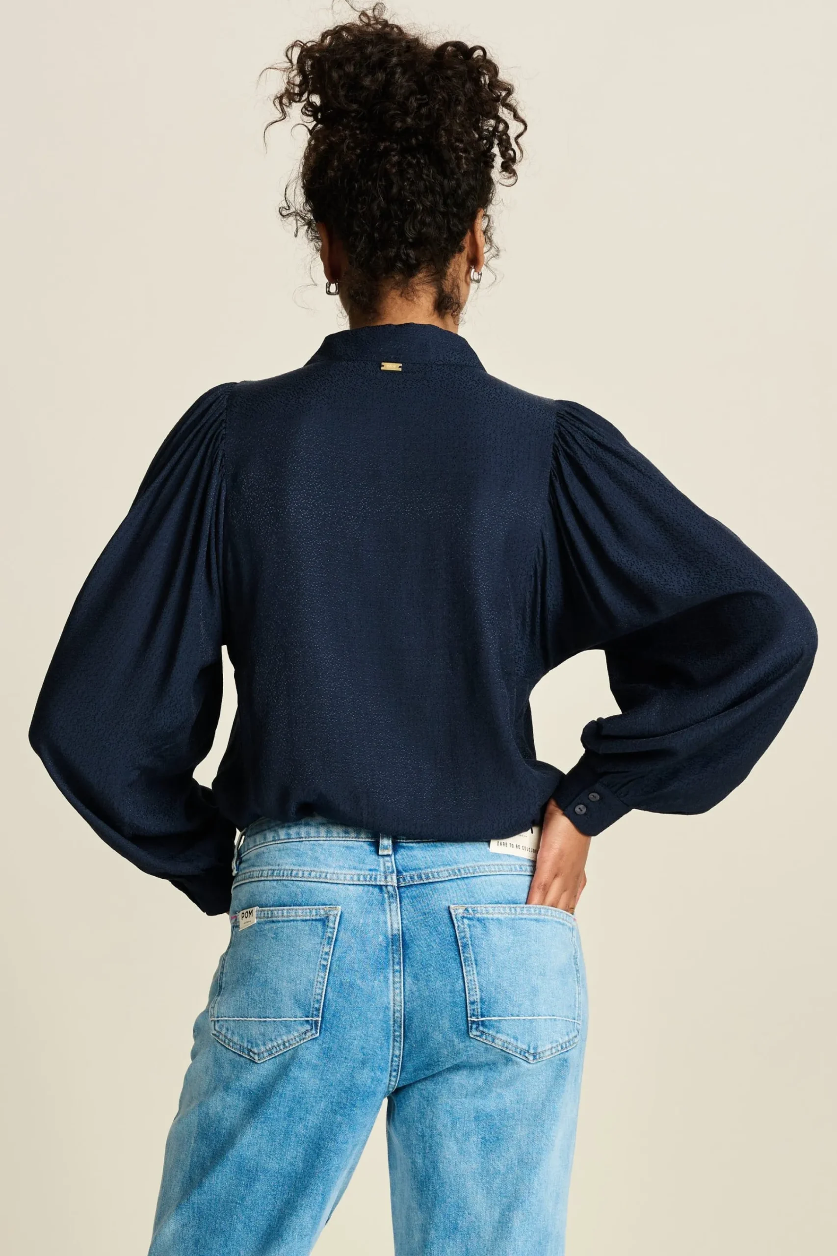 Blouses>POM Amsterdam BLOUSE Sparkle Blue