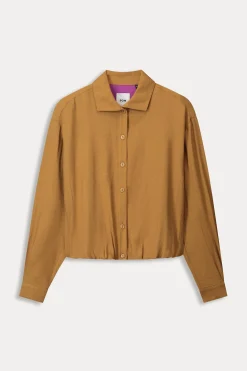 Co-Ords|Blouses>POM Amsterdam BLOUSE Sugar Brown