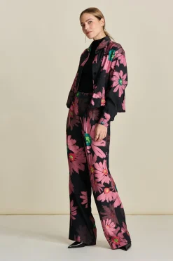 Co-Ords|Broeken>POM Amsterdam BROEK Big Blooming Pink