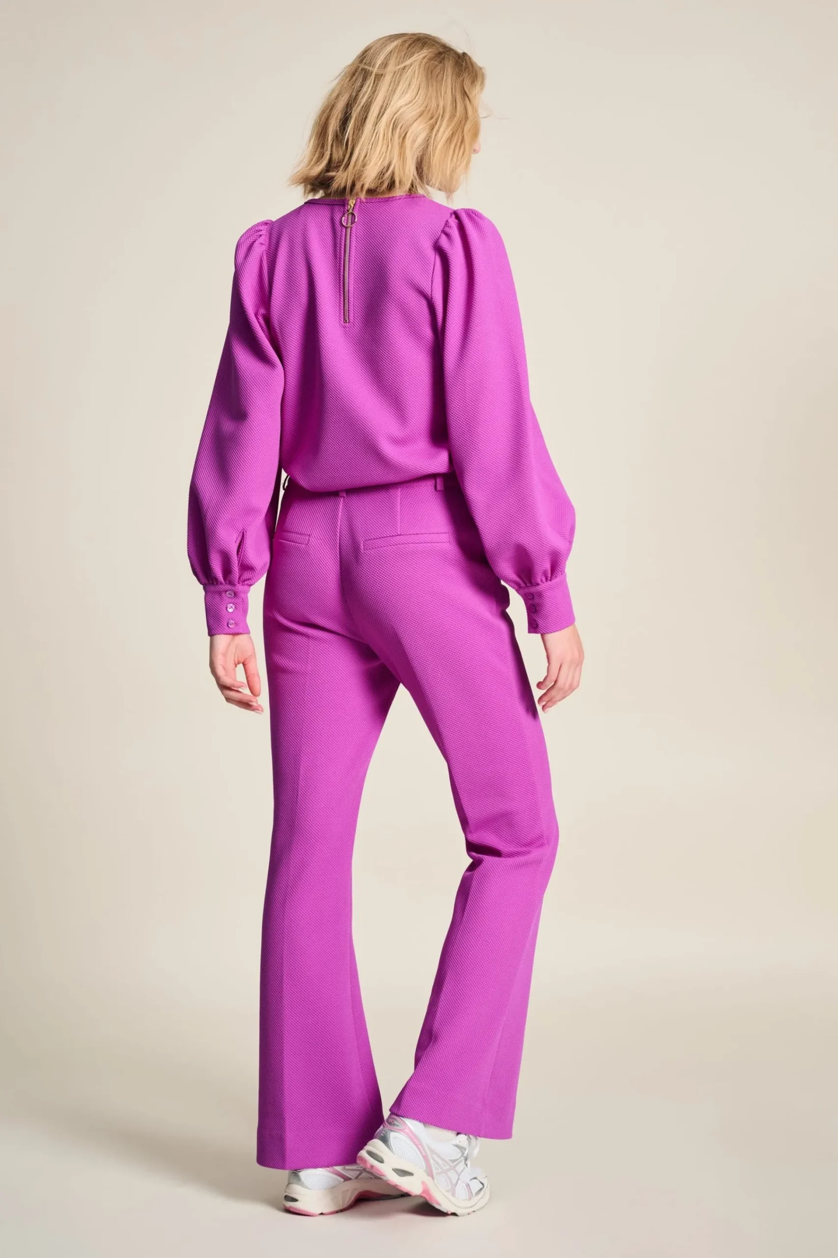 Co-Ords|Suits>POM Amsterdam BROEK Flare Cactus Pink