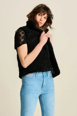Gilets|Jassen & Blazers>POM Amsterdam GILET Teddy Love Black