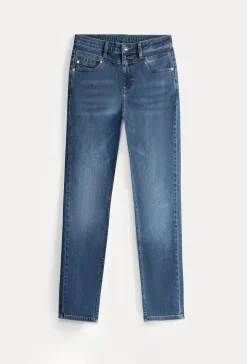 Jeans|Broeken>POM Amsterdam JEANS Elize Slim Dark Blue