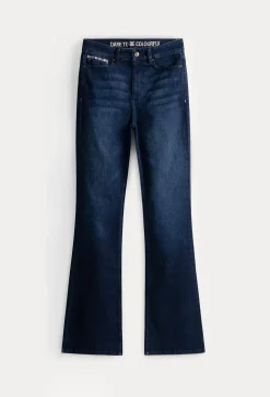 Jeans|Broeken>POM Amsterdam JEANS Esmee Flare Dark Blue