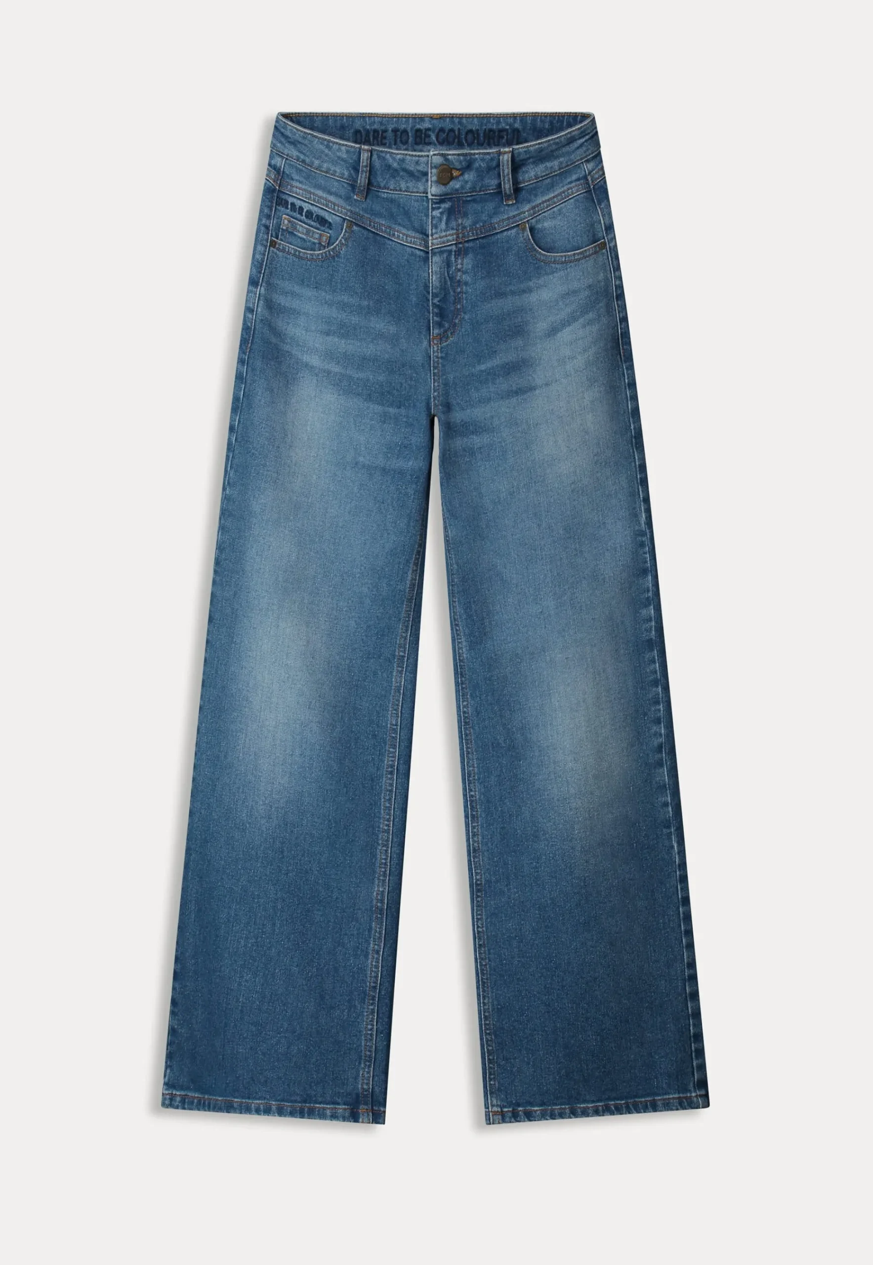 Jeans|Broeken>POM Amsterdam JEANS Wide Leg Vintage Blue