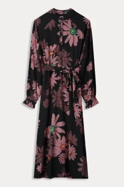 Jurken>POM Amsterdam JURK Big Blooming Pink