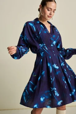 Jurken>POM Amsterdam JURK Feathers and Floral