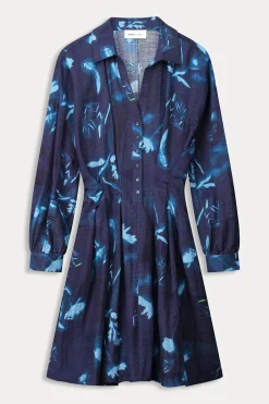 Jurken>POM Amsterdam JURK Feathers and Floral