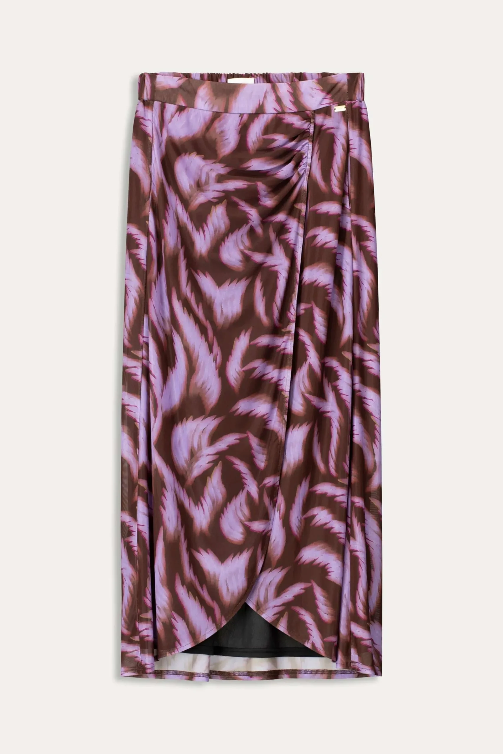 Rokken>POM Amsterdam ROK Feathers Brown