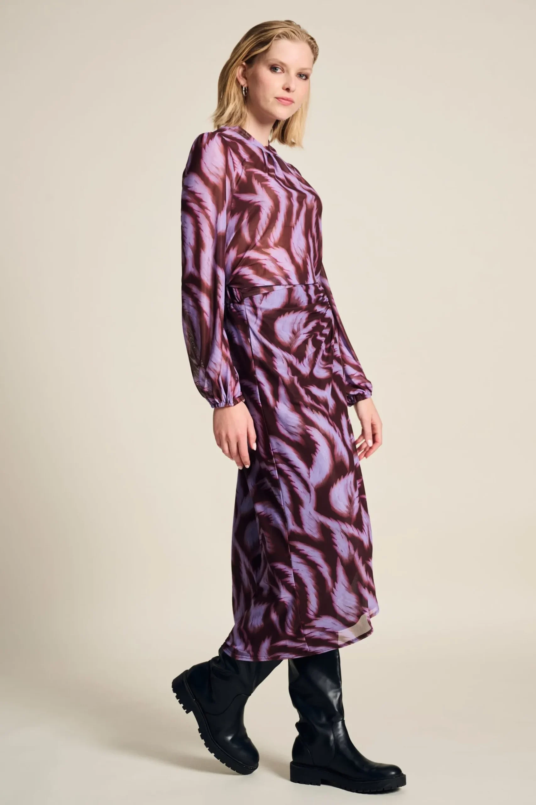 Rokken>POM Amsterdam ROK Feathers Brown