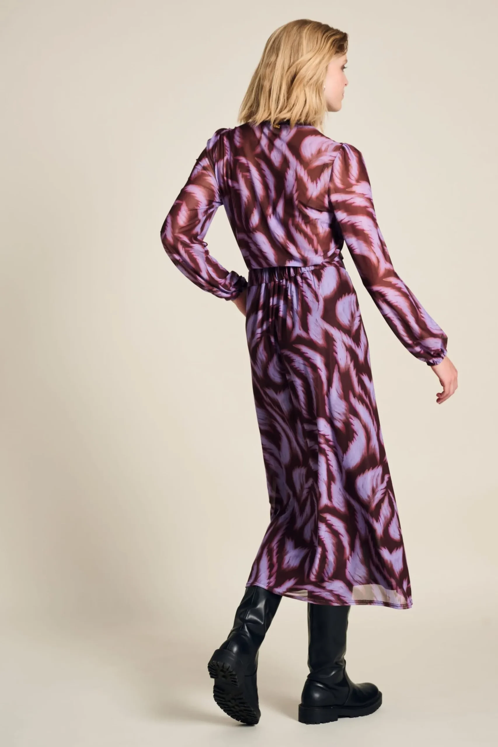 Rokken>POM Amsterdam ROK Feathers Brown