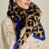 Sjaals>POM Amsterdam SJAAL Animal Sand Black