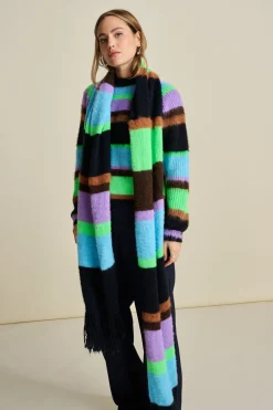 Sjaals>POM Amsterdam SJAAL Brushed Stripes