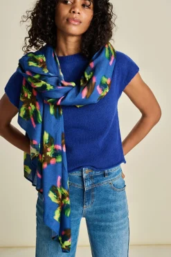 Sjaals>POM Amsterdam SJAAL Butterfly Blue