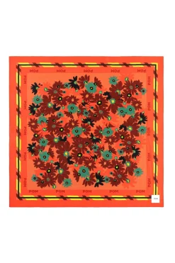 Sjaals>POM Amsterdam SJAAL Silk Floral Pink