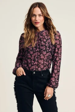Tops & Turtlenecks>POM Amsterdam TOP Mesh Blooming Pink