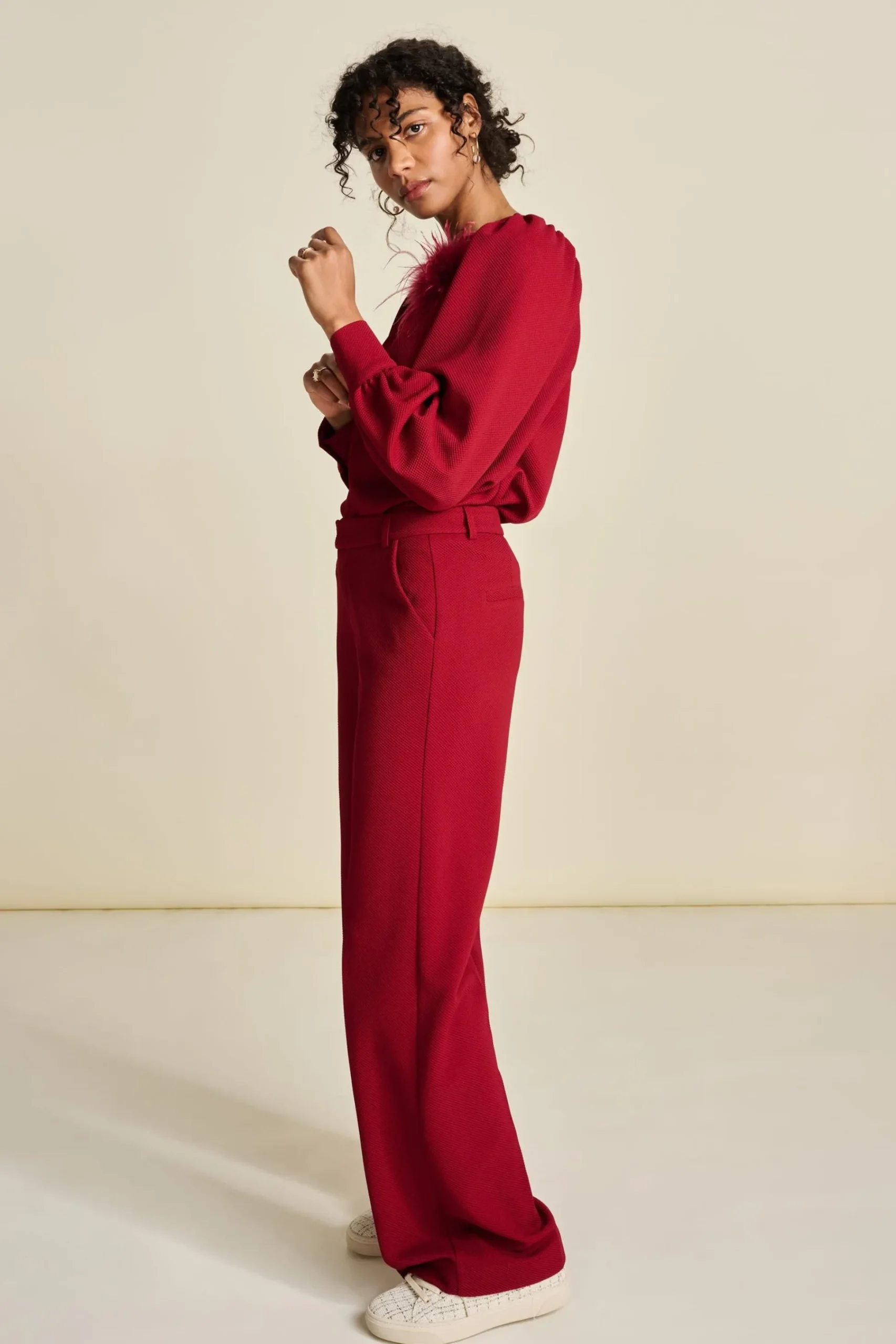 Tops & Turtlenecks>POM Amsterdam TOP Burgundy Red
