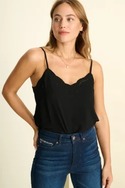 Tops & Turtlenecks>POM Amsterdam TOP Emmi Black