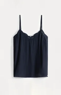 Tops & Turtlenecks>POM Amsterdam TOP Emmi Dark Navy