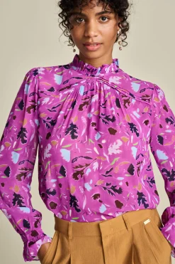 Tops & Turtlenecks>POM Amsterdam TOP Featherfest Cactus Pink
