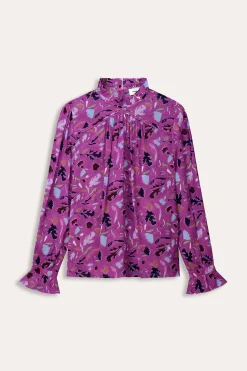 Tops & Turtlenecks>POM Amsterdam TOP Featherfest Cactus Pink