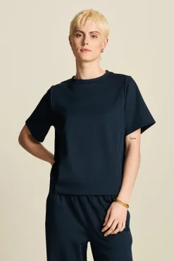 Co-Ords|Tops & Turtlenecks>POM Amsterdam TOP Nina Dark Navy