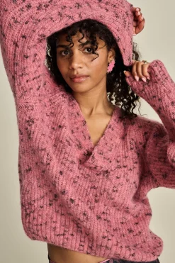 Truien & Vesten>POM Amsterdam TRUI Animal Pink