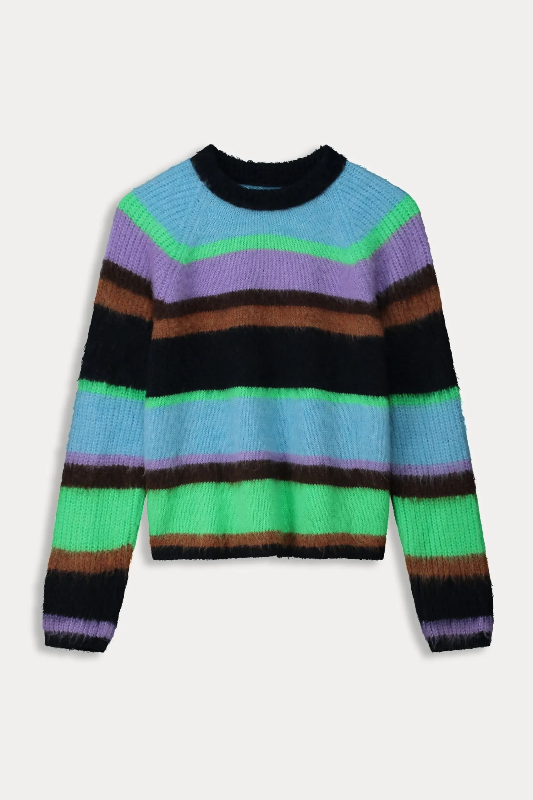 Truien & Vesten>POM Amsterdam TRUI Brushed Stripes
