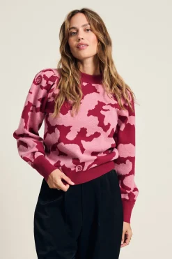 Truien & Vesten>POM Amsterdam TRUI Camo Red