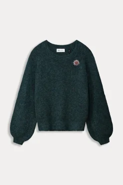 Co-Ords|Truien & Vesten>POM Amsterdam TRUI Teal Green